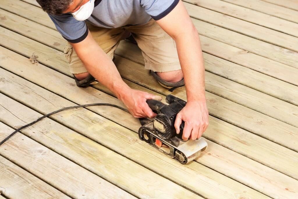 How to sand a deck