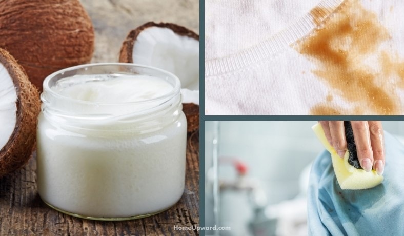 How to get coconut oil out of clothes